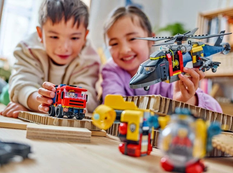 LEGO City - Hubschrauber, Löschauto und U-Boot 874tlg
