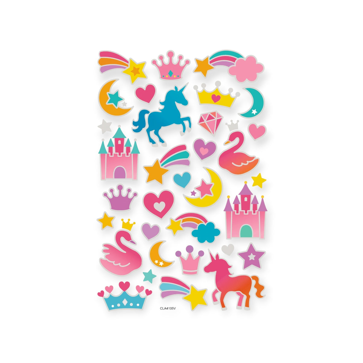 FOLIA Bubble-Sticker 14x21cm Fantasy