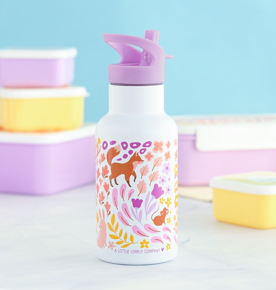 ALLC Trinkflasche Flower Garden, 350ml - Siliblu Boutique & Atelier