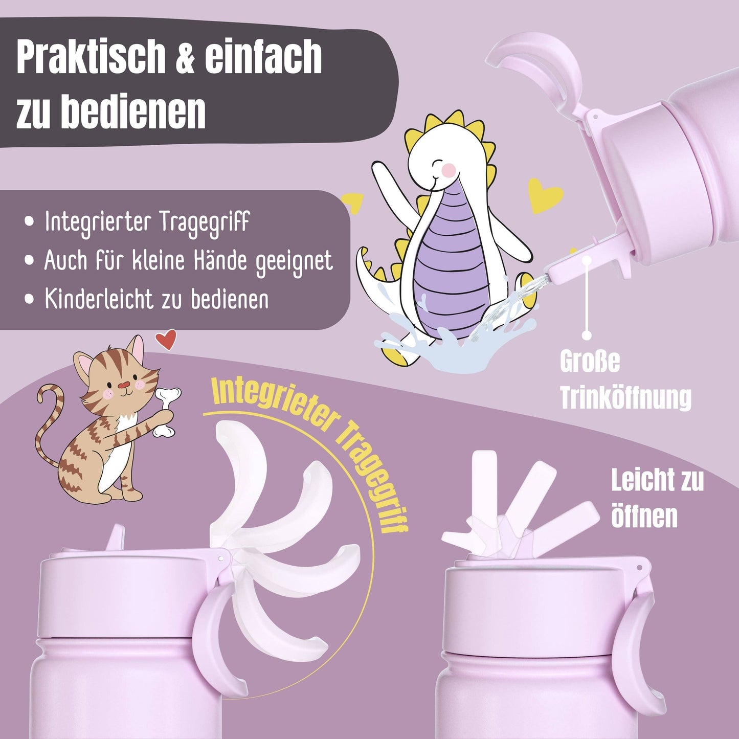 BEARFOOT Thermosflasche 400ml - Lama - Siliblu Boutique & Atelier
