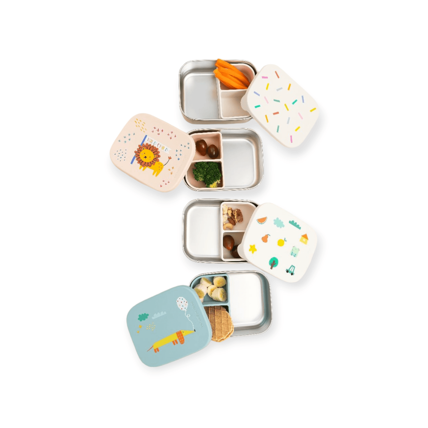 Cotton Cloud Lunchbox Edelstahl *Origami* - Siliblu Boutique & Atelier
