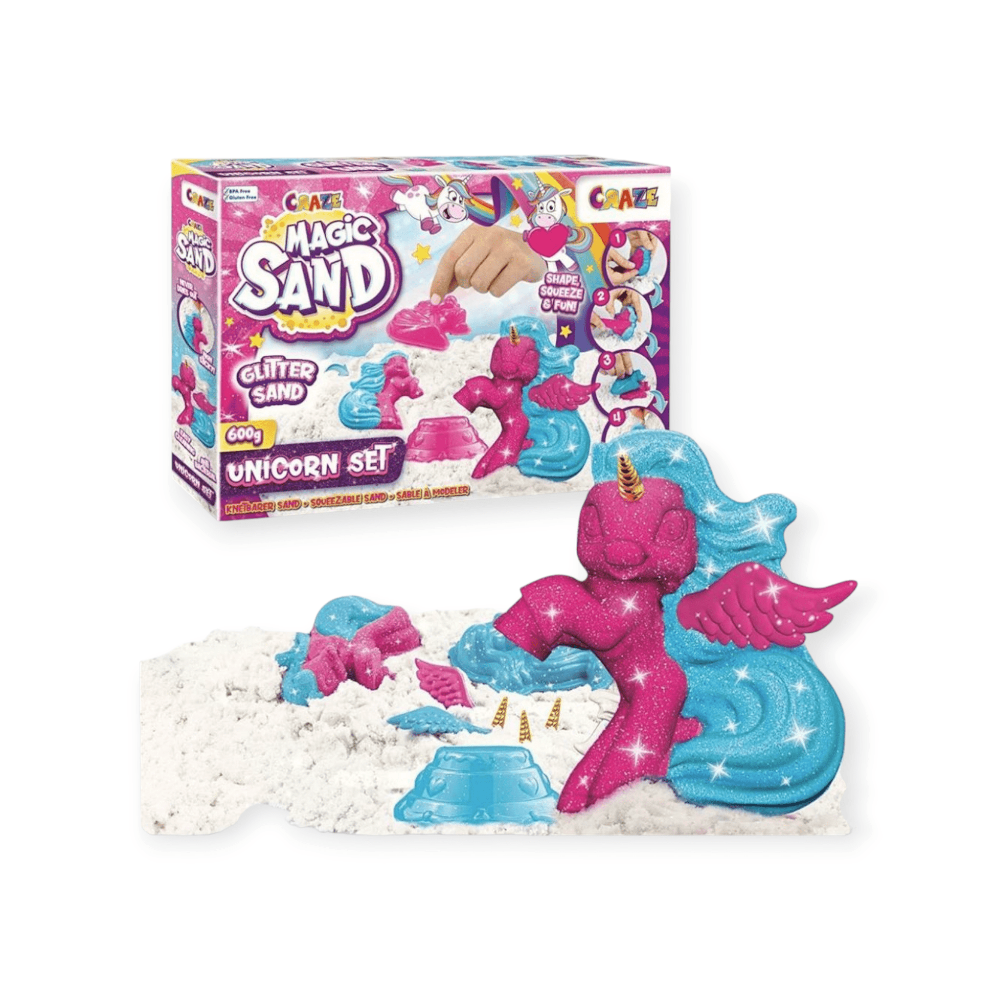 Craze Magic Sand Playset Unicorn - Siliblu Boutique & Atelier