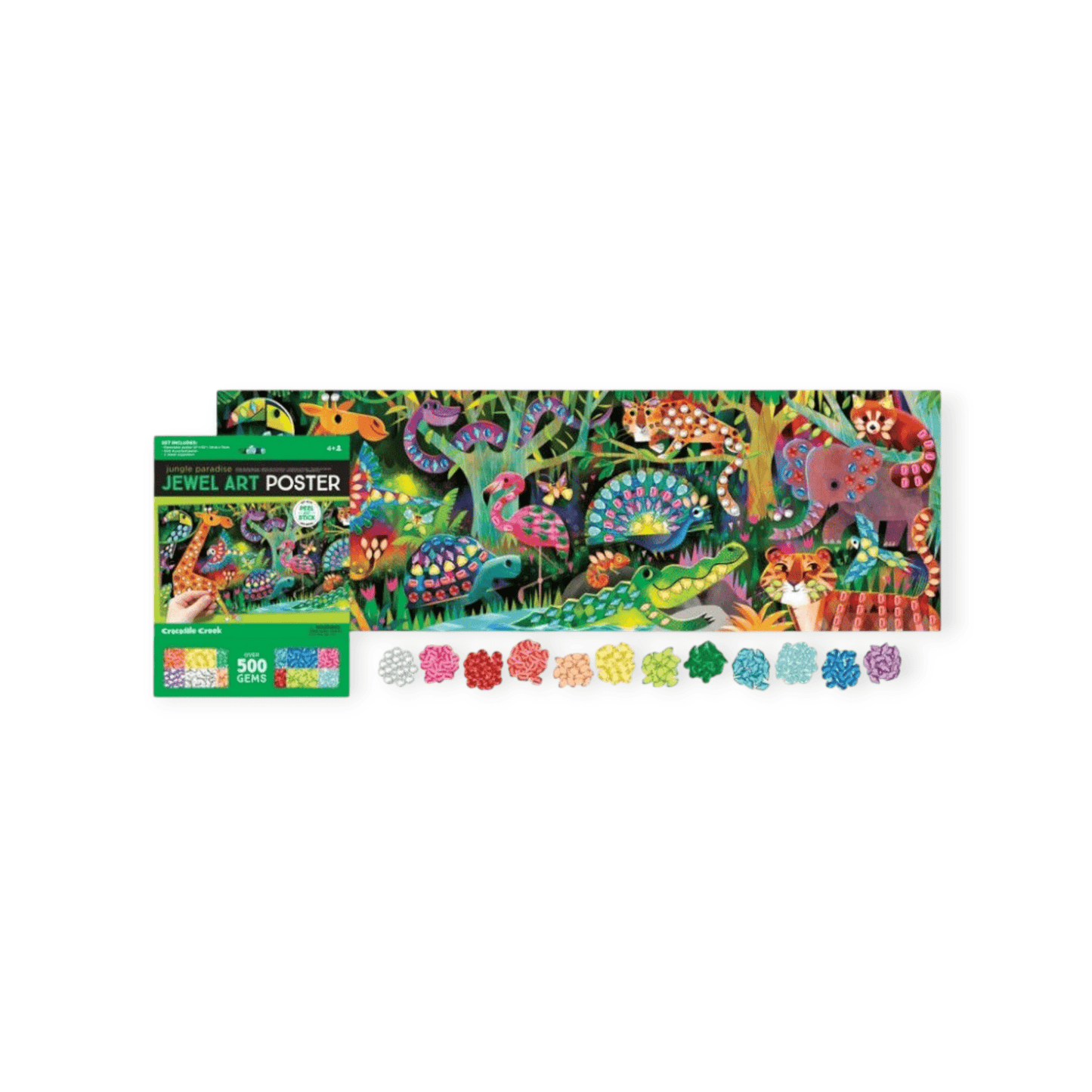 Crocodile Creek Juwelen Art Poster Dschungel Paradise - Siliblu Boutique & Atelier