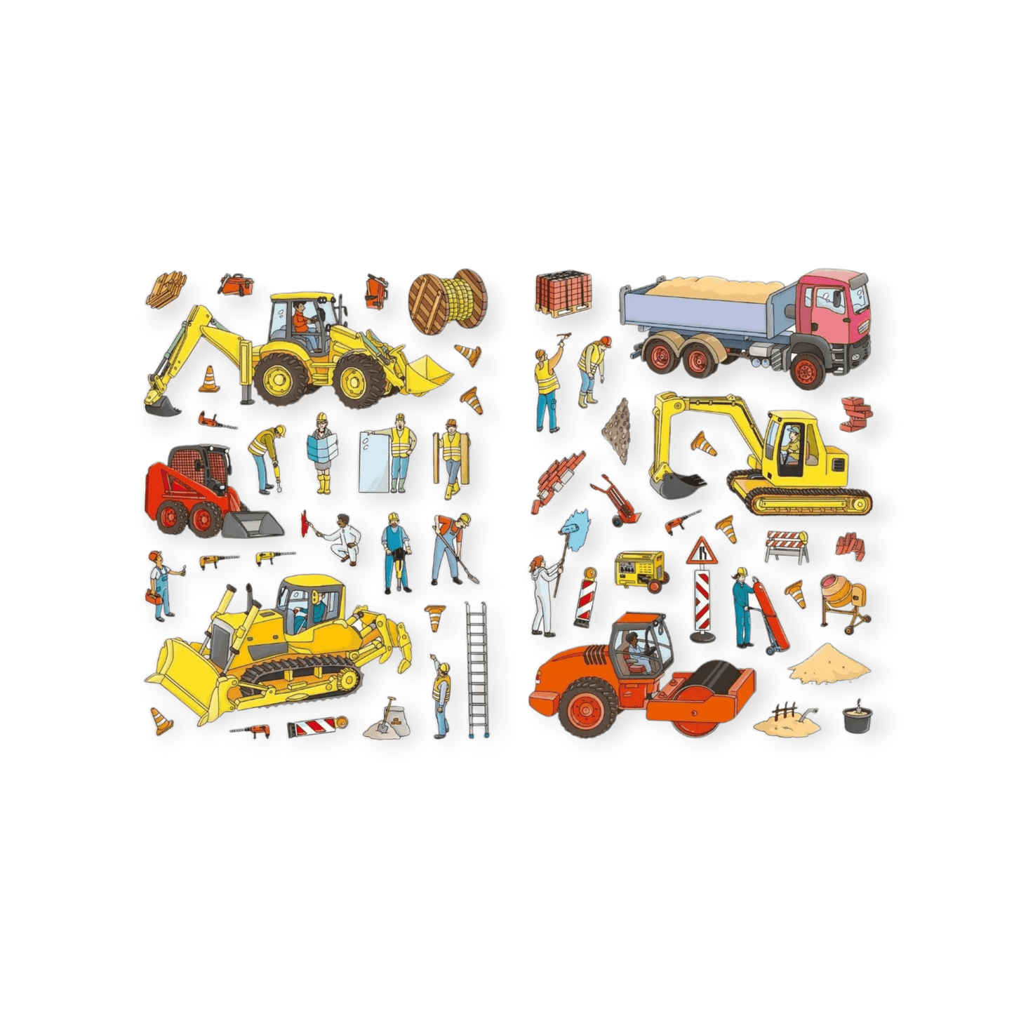 Erstes Stickern - Baustelle - Siliblu Boutique & Atelier