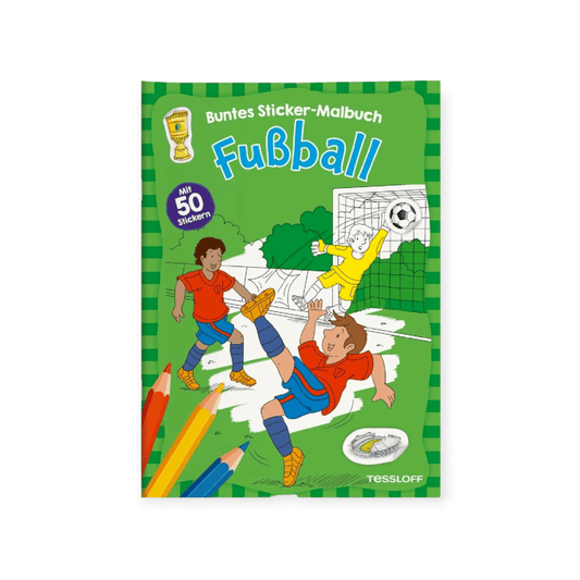 Fußball. Buntes Sticker - Malbuch - Siliblu Boutique & Atelier