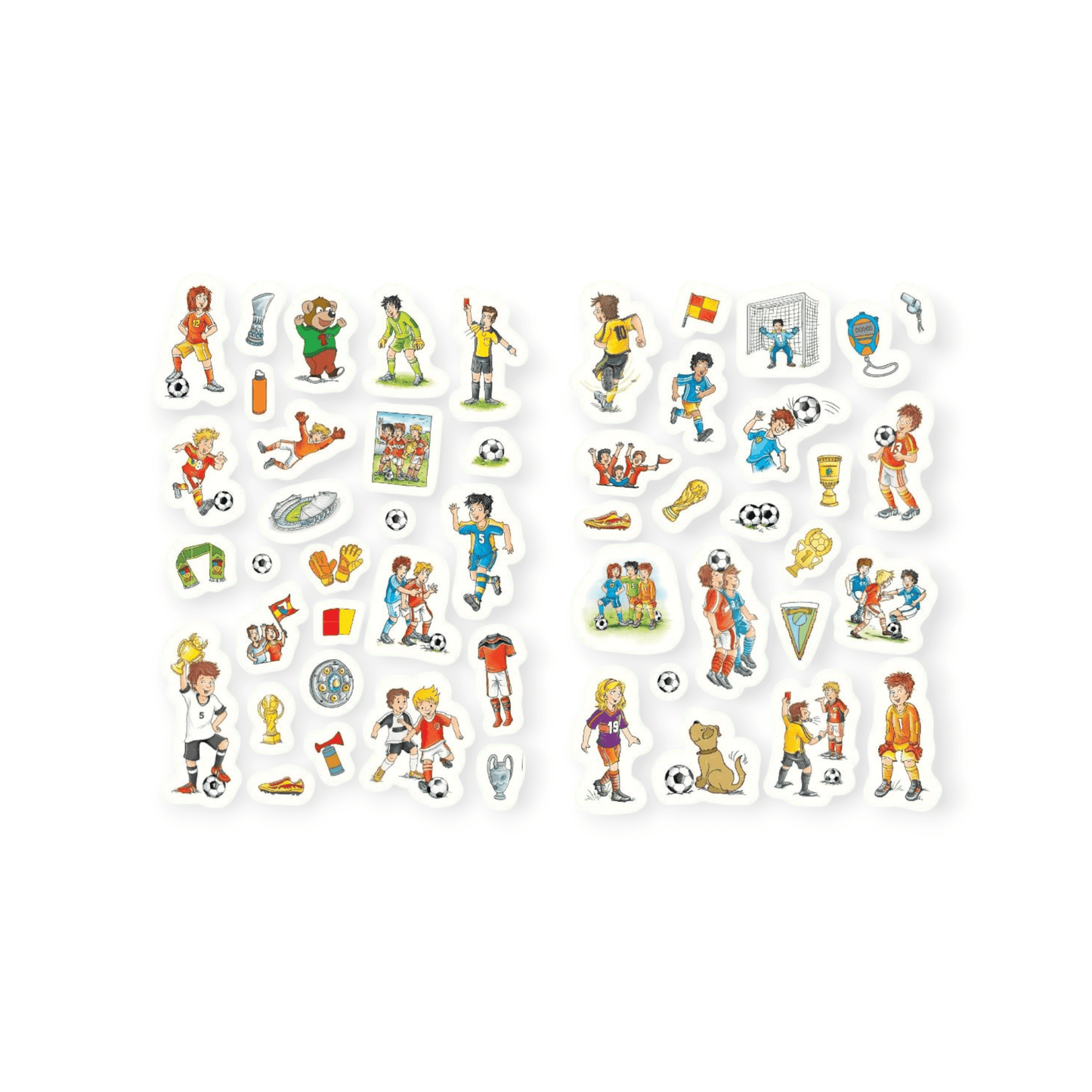 Fußball. Buntes Sticker - Malbuch - Siliblu Boutique & Atelier