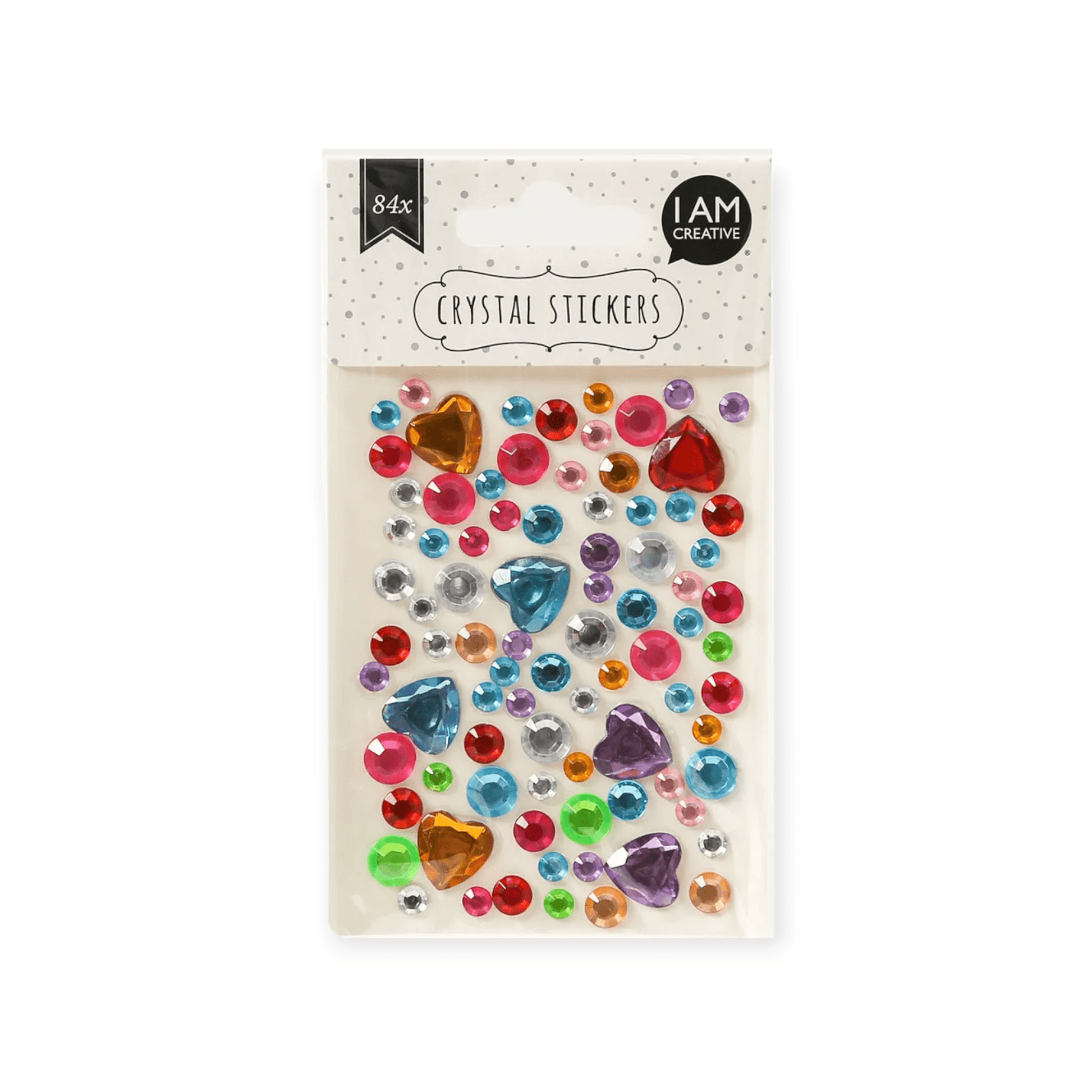 I AM CREATIVE Crystalstickers "Punkte & Herz" - Siliblu Boutique & Atelier