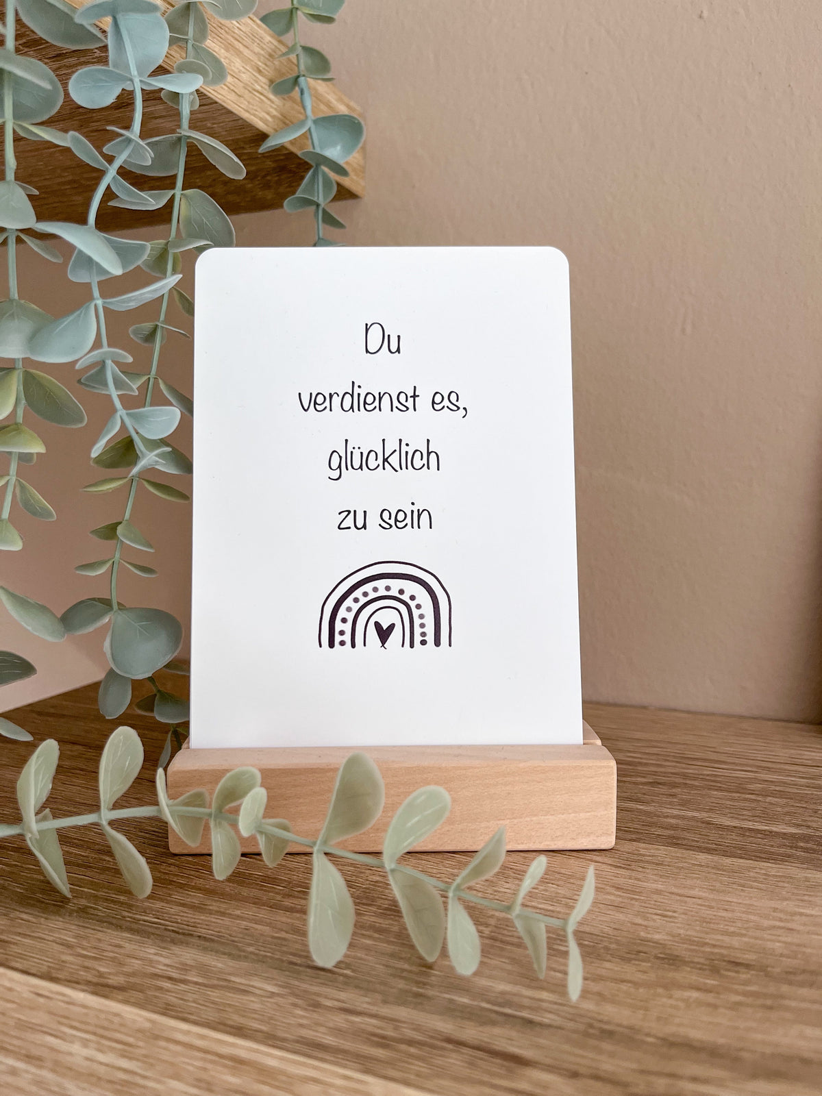 Kartenhalter aus Holz - Siliblu Boutique & Atelier