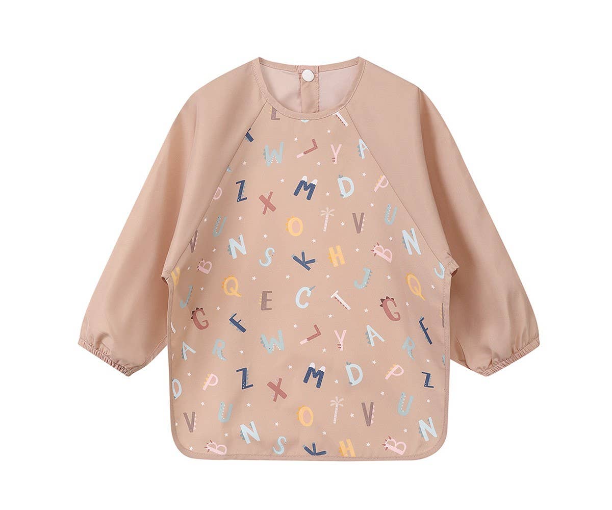 Lätzchen mit Ärmeln- Buchstaben - Siliblu Boutique & Atelier