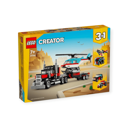 LEGO Creator - Tieflader mit Hubschrauber 270tlg - Siliblu Boutique & Atelier