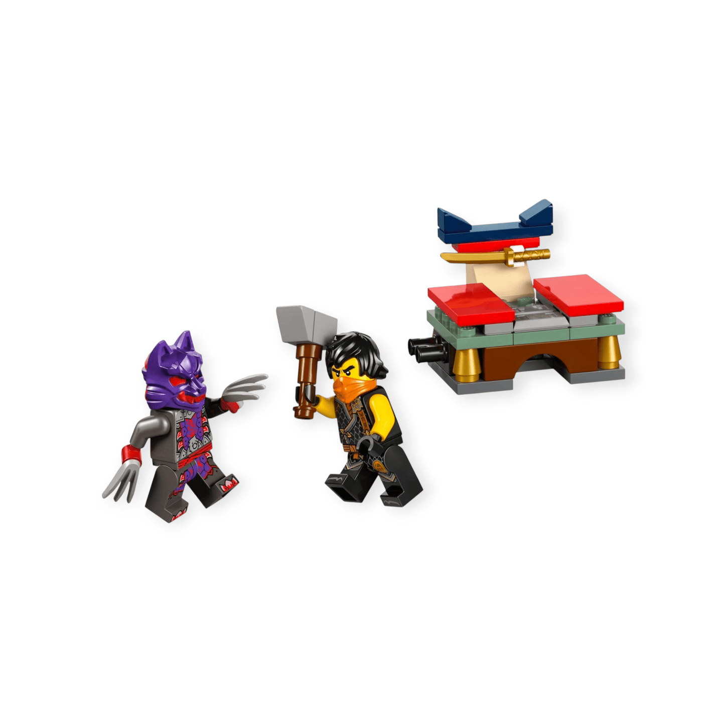 LEGO Ninjago - Turnier - Trainingsgelände & Kais und Raptons Duell im Tempel 49tlg - Siliblu Boutique & Atelier