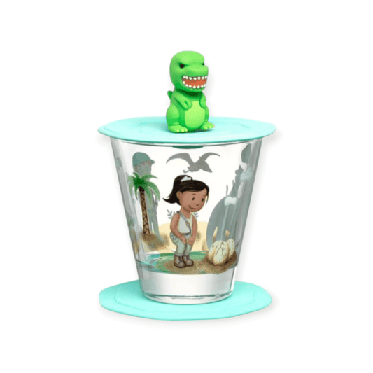 Leonardo Kindertrinkglas Avventura 215 ml, 3 - teilig, Dinosaurier - Siliblu Boutique & Atelier