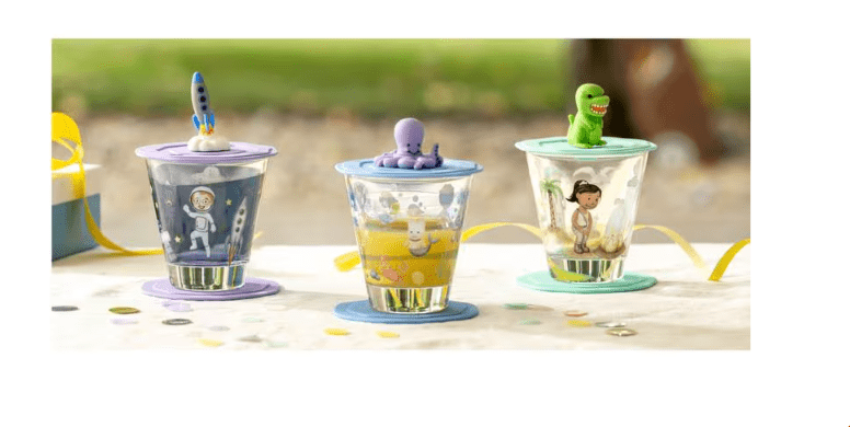 Leonardo Kindertrinkglas Avventura 215 ml, 3 - teilig, Weltall - Siliblu Boutique & Atelier