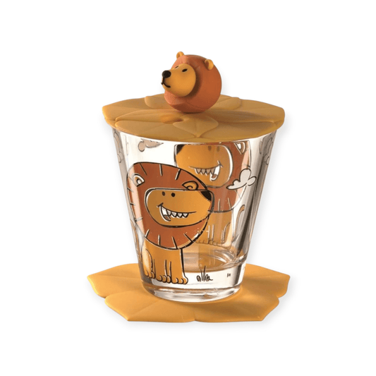 Leonardo Kindertrinkglas Bambini 3 - teilig, Löwe - Siliblu Boutique & Atelier