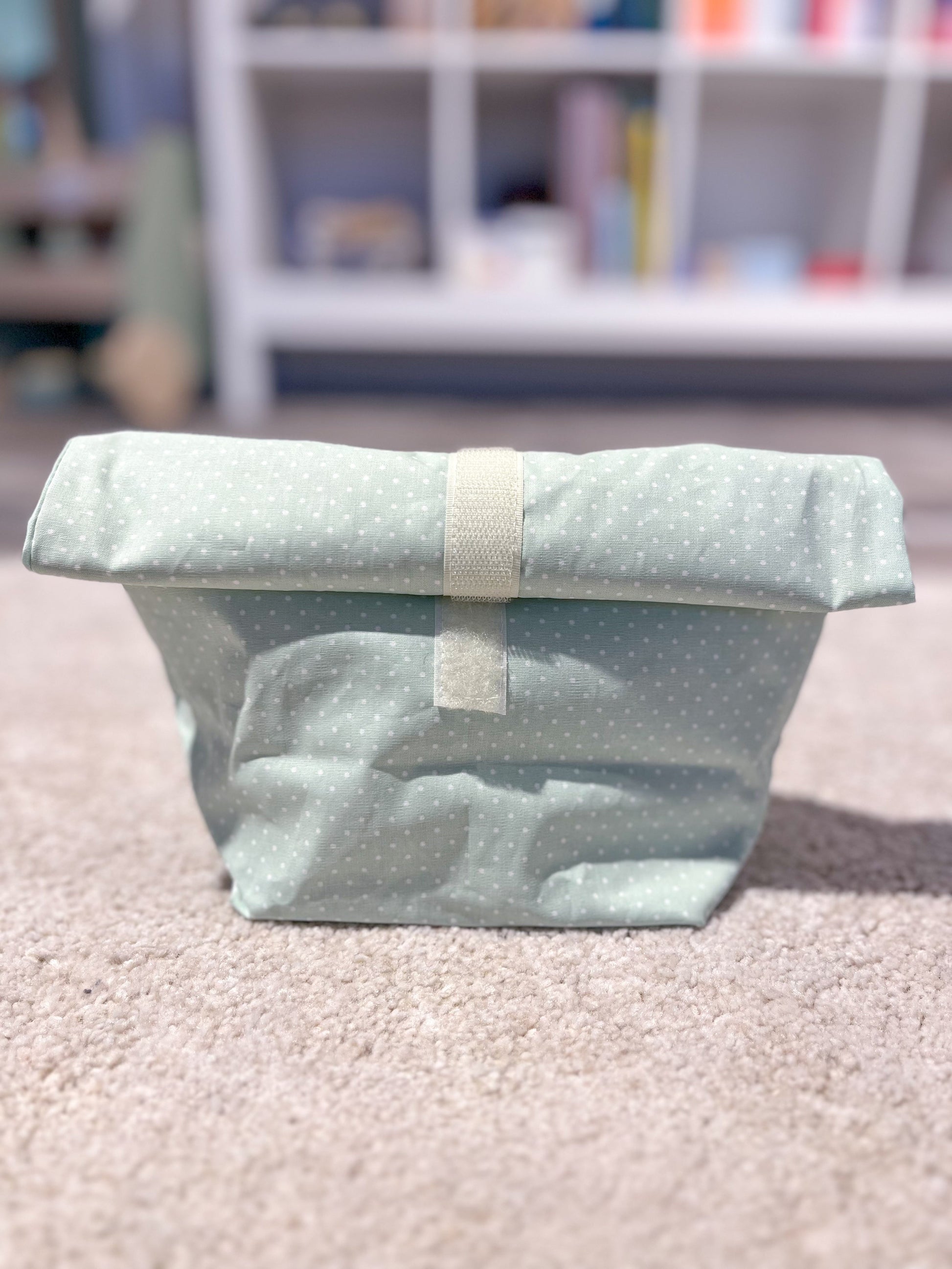 Lunchbag "Mint gepunktet" - Siliblu Boutique & Atelier
