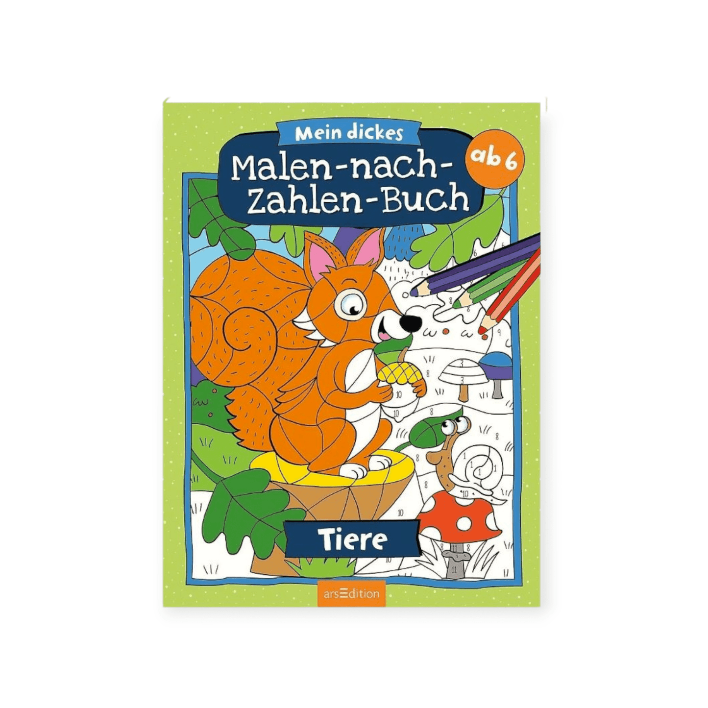 Malen nach Zahlen : Mein dickes Malen - nach - Zahlen - Buch - Tiere - Siliblu Boutique & Atelier