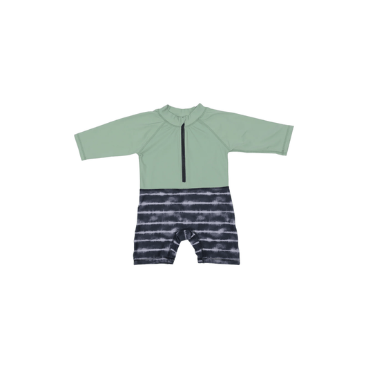 MALIA Baby Badeanzug "Mint & Black Stone" - Siliblu Boutique & Atelier