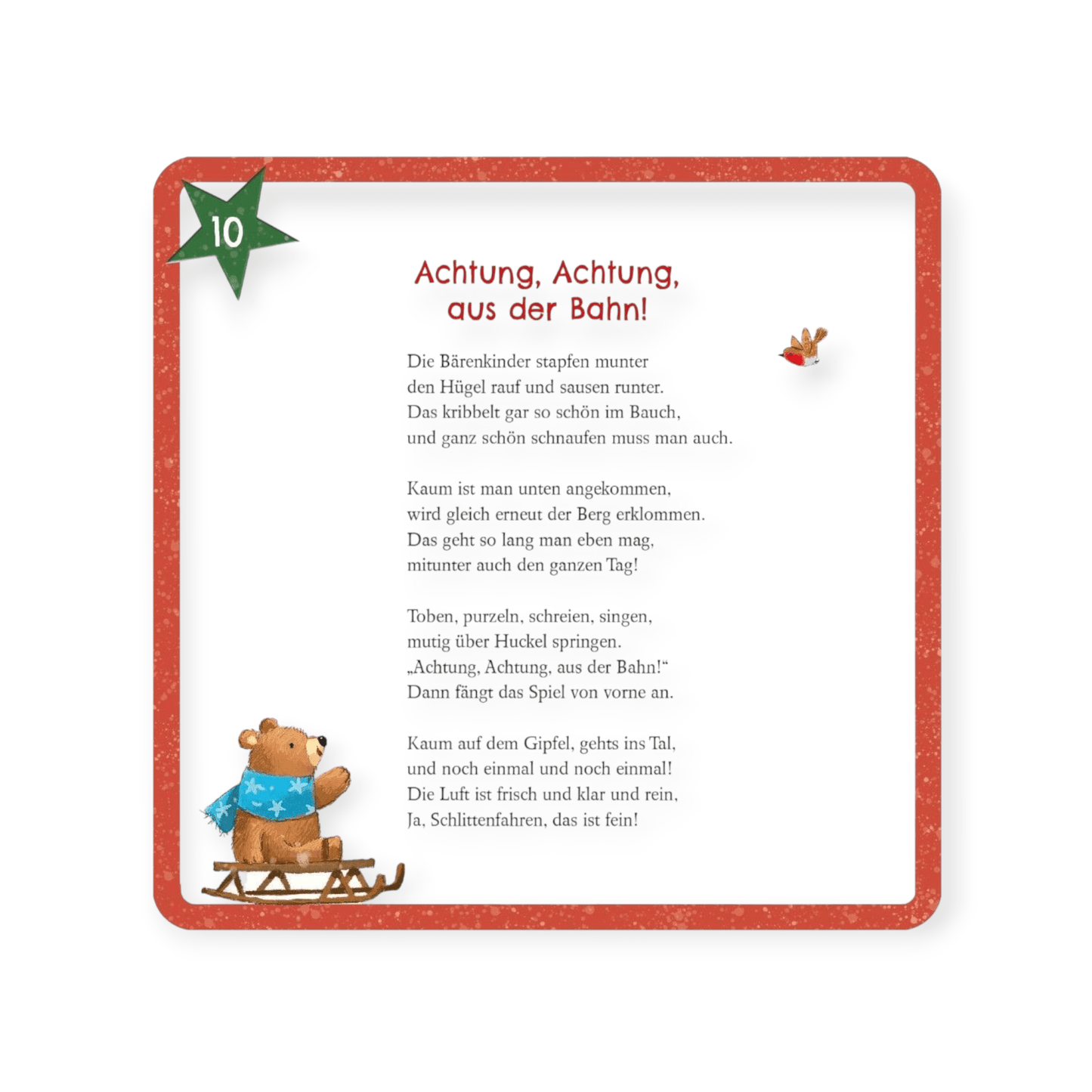 Mein erster Adventskalender - Vorlesekarten - Siliblu Boutique & Atelier