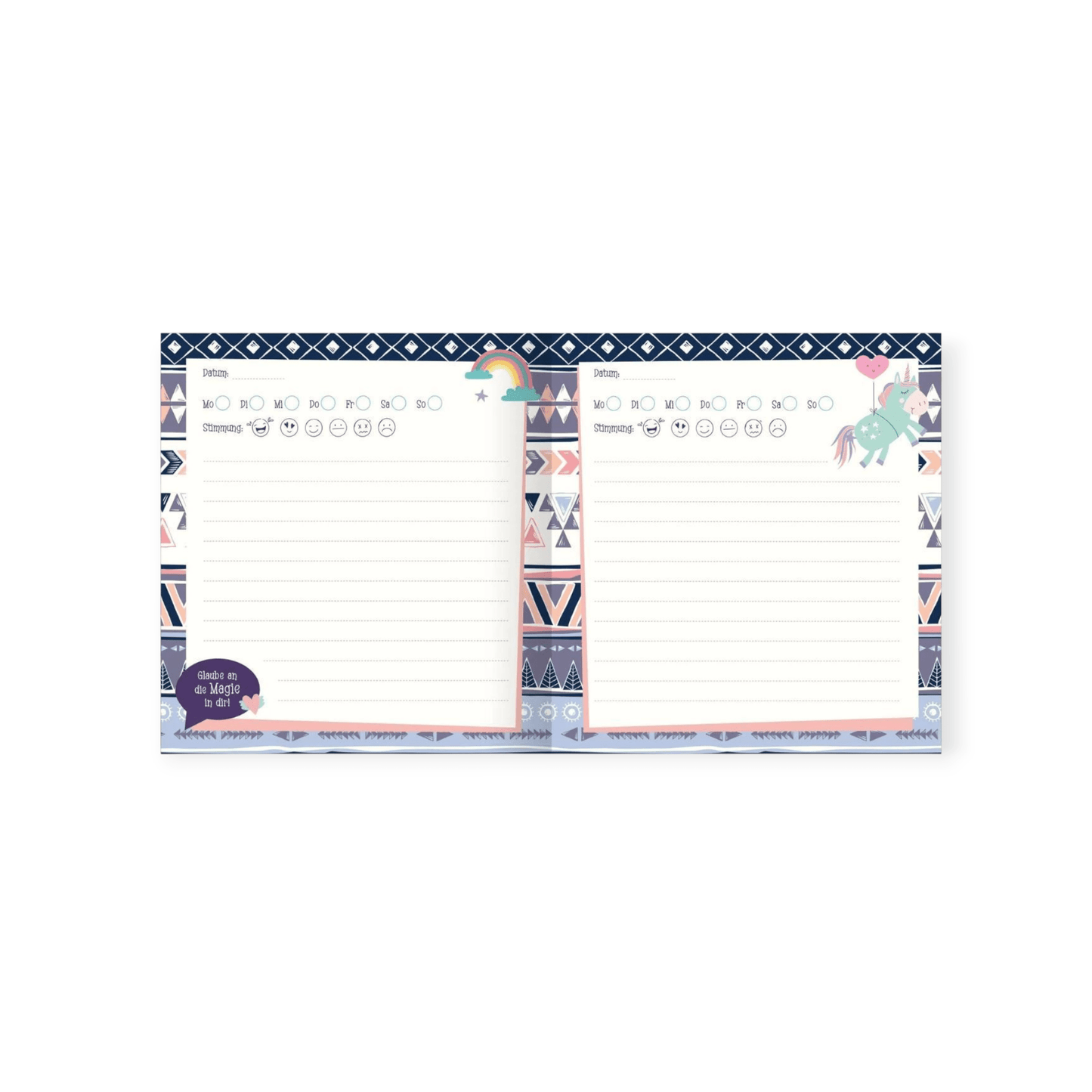 Mein Tagebuch - Einhorn (mit Herzschloss) - Siliblu Boutique & Atelier