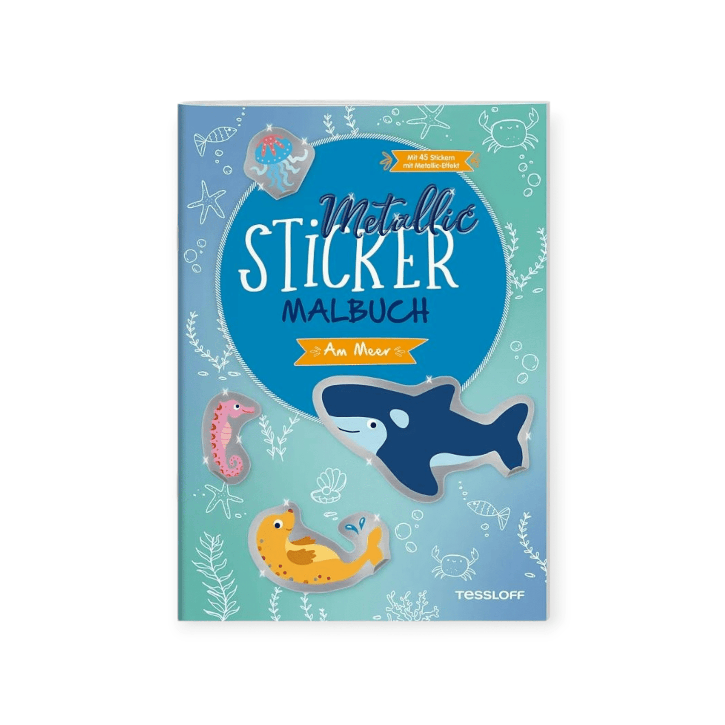 Metallic - Sticker Malbuch. Am Meer - Siliblu Boutique & Atelier