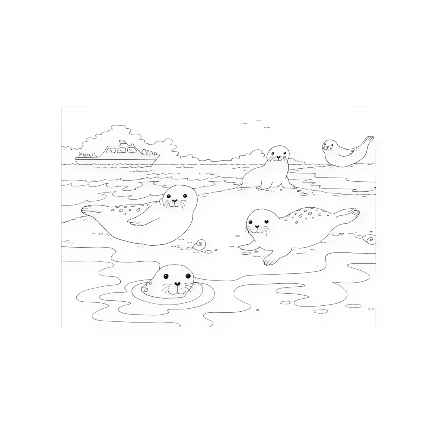 Metallic - Sticker Malbuch. Am Meer - Siliblu Boutique & Atelier