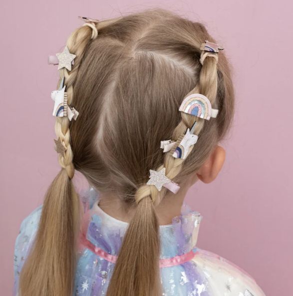 Mimi & Lula Celeste Unicorn Mini Clips - Siliblu Boutique & Atelier