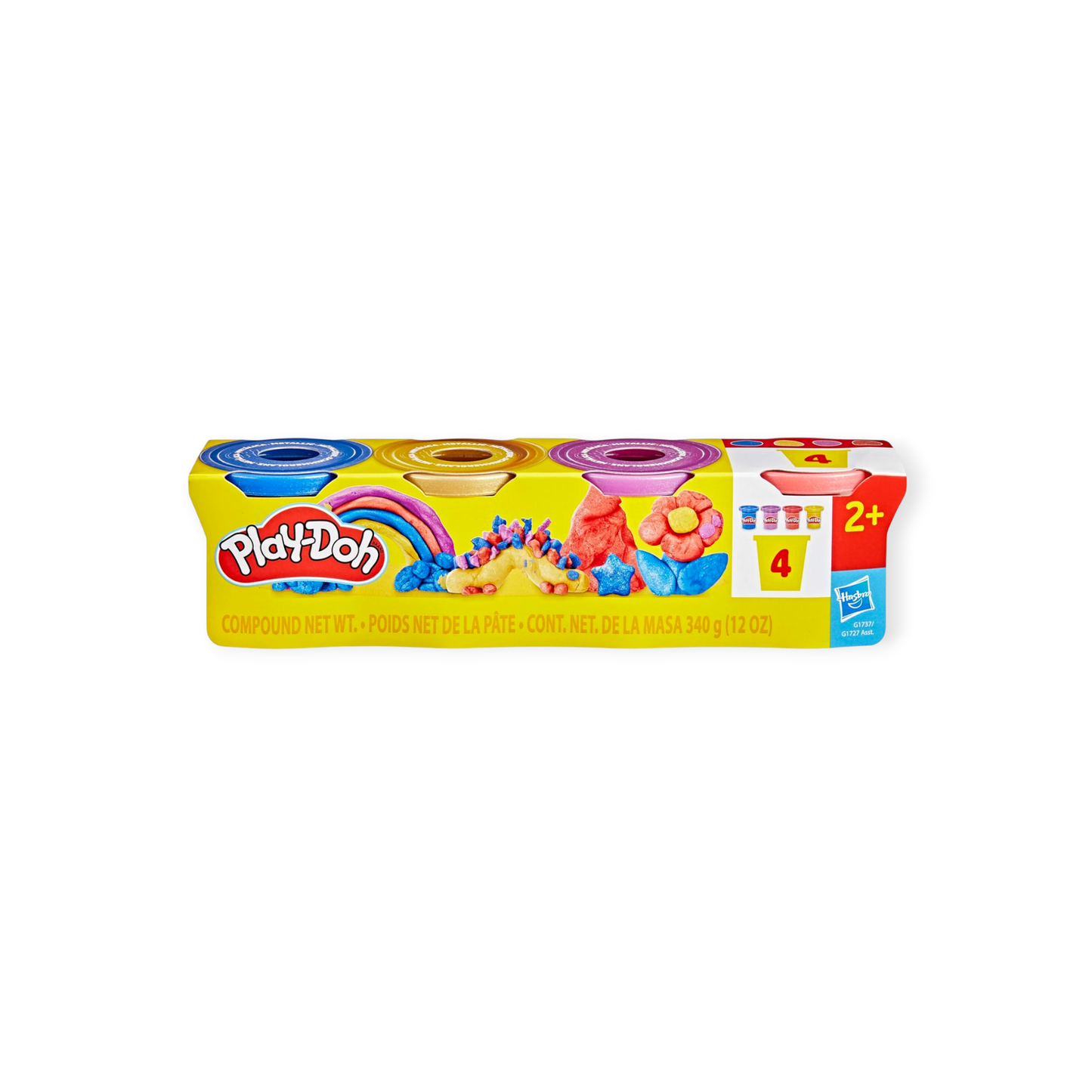Play - Doh 4er Pack Metallic à je 85g - Siliblu Boutique & Atelier