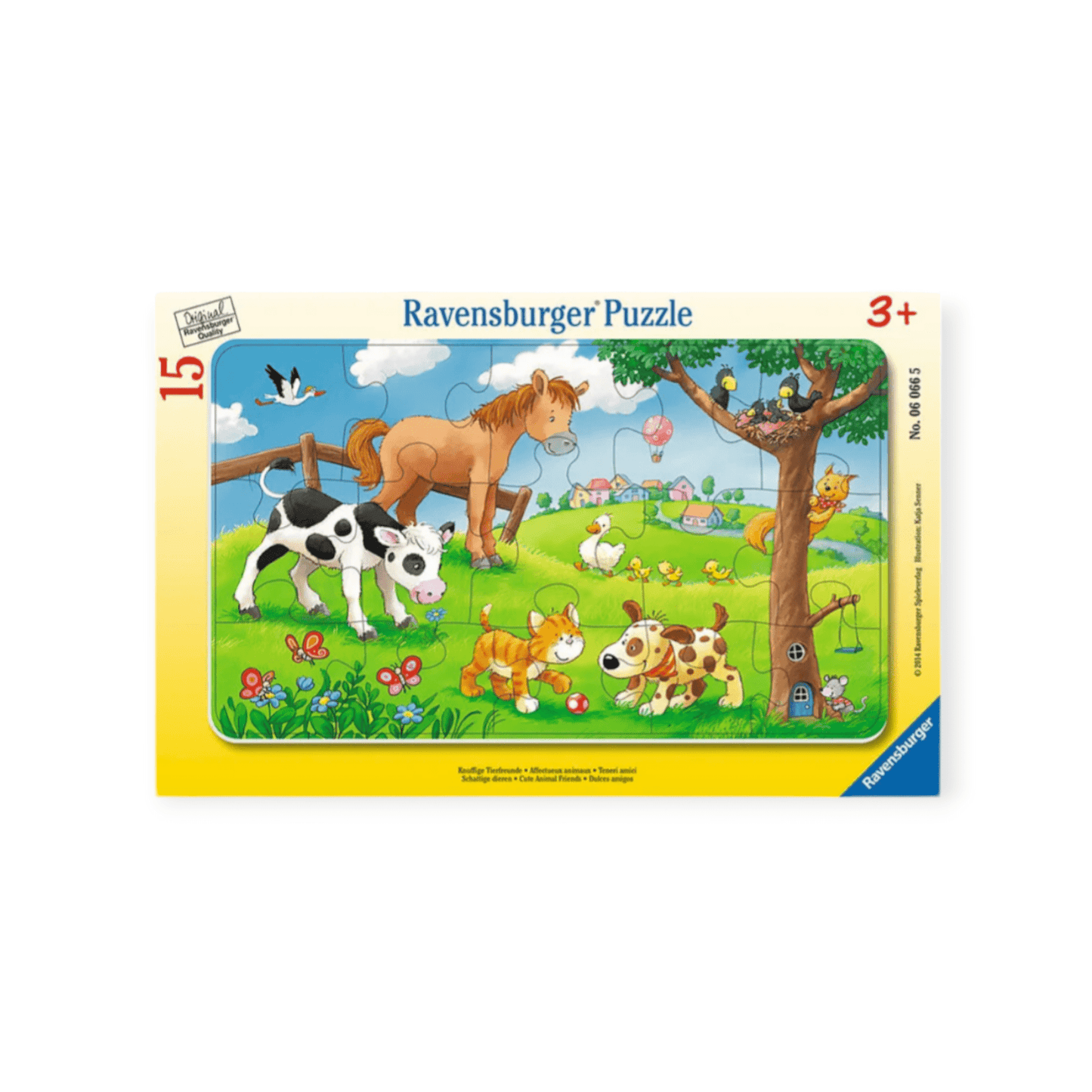 Ravensburger Rahmenpuzzle 15 Teile "Knuffige Tierfreunde 3+" - Siliblu Boutique & Atelier