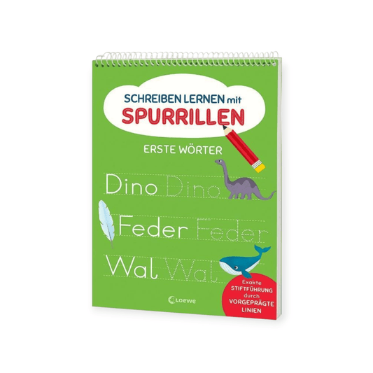 Schreiben lernen mit Spurrillen - Erste Wörter - Siliblu Boutique & Atelier