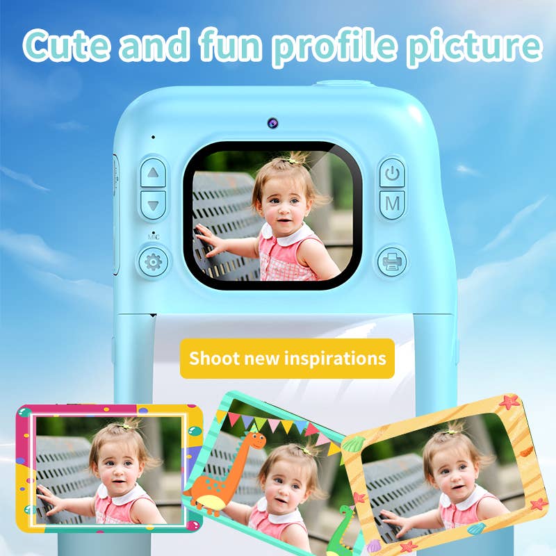 Sofortbild-Digitalkamera für Kinder, Blau - Siliblu Boutique & Atelier