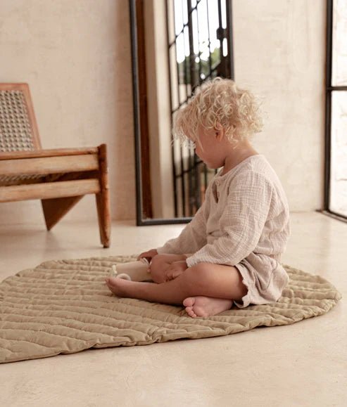 Toddlekind Spieldecke "Leaf Mat - Tan" - Siliblu Boutique & Atelier