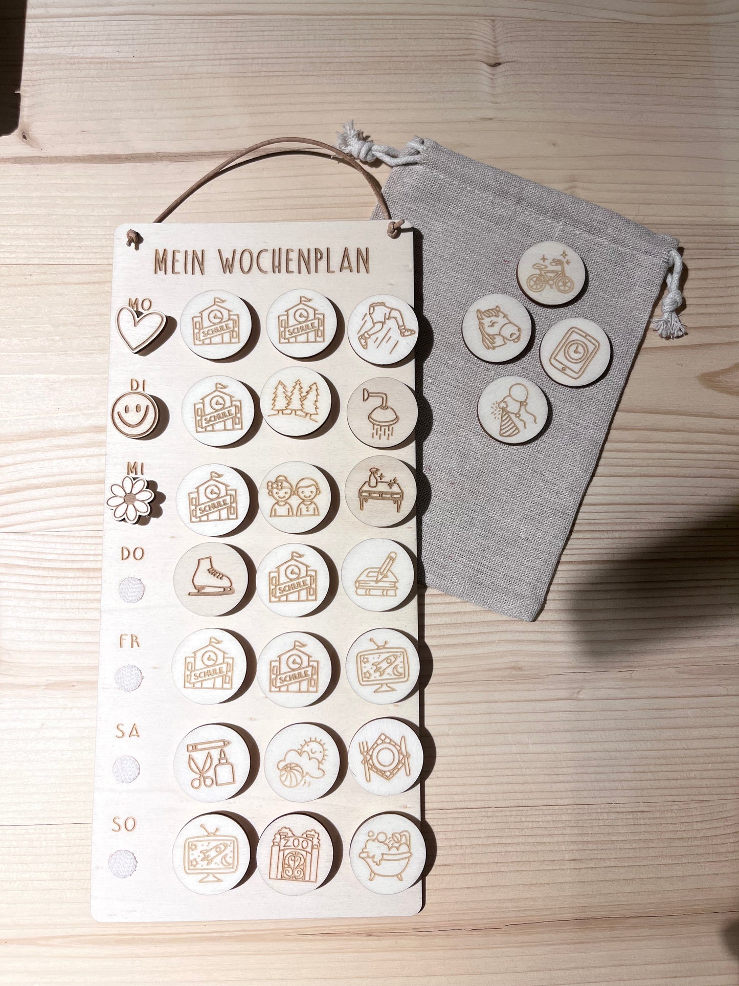 Wochenplan - Holz - Siliblu Boutique & Atelier