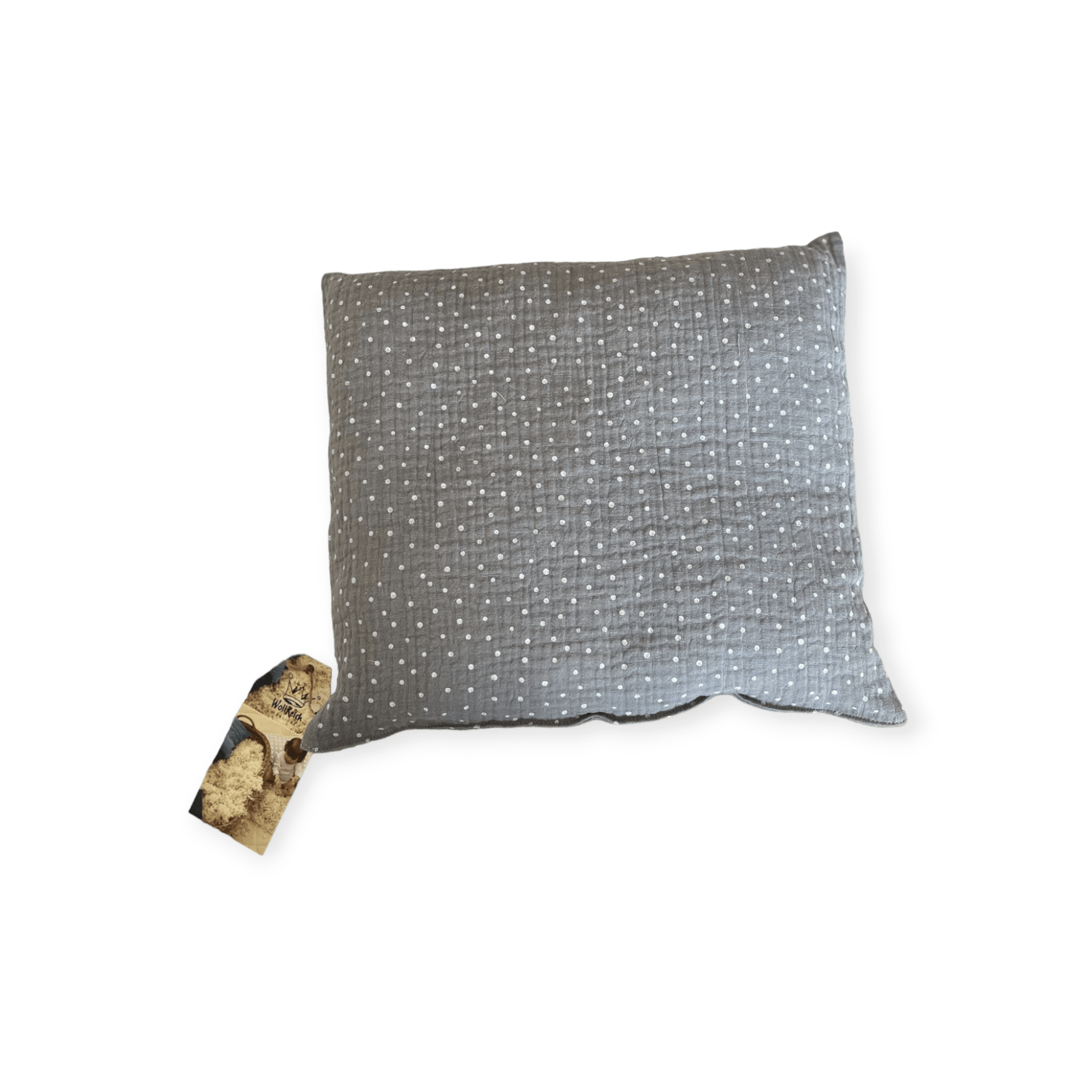 Wollreich Kissen mit Schafswollkügeli - Siliblu Boutique & Atelier