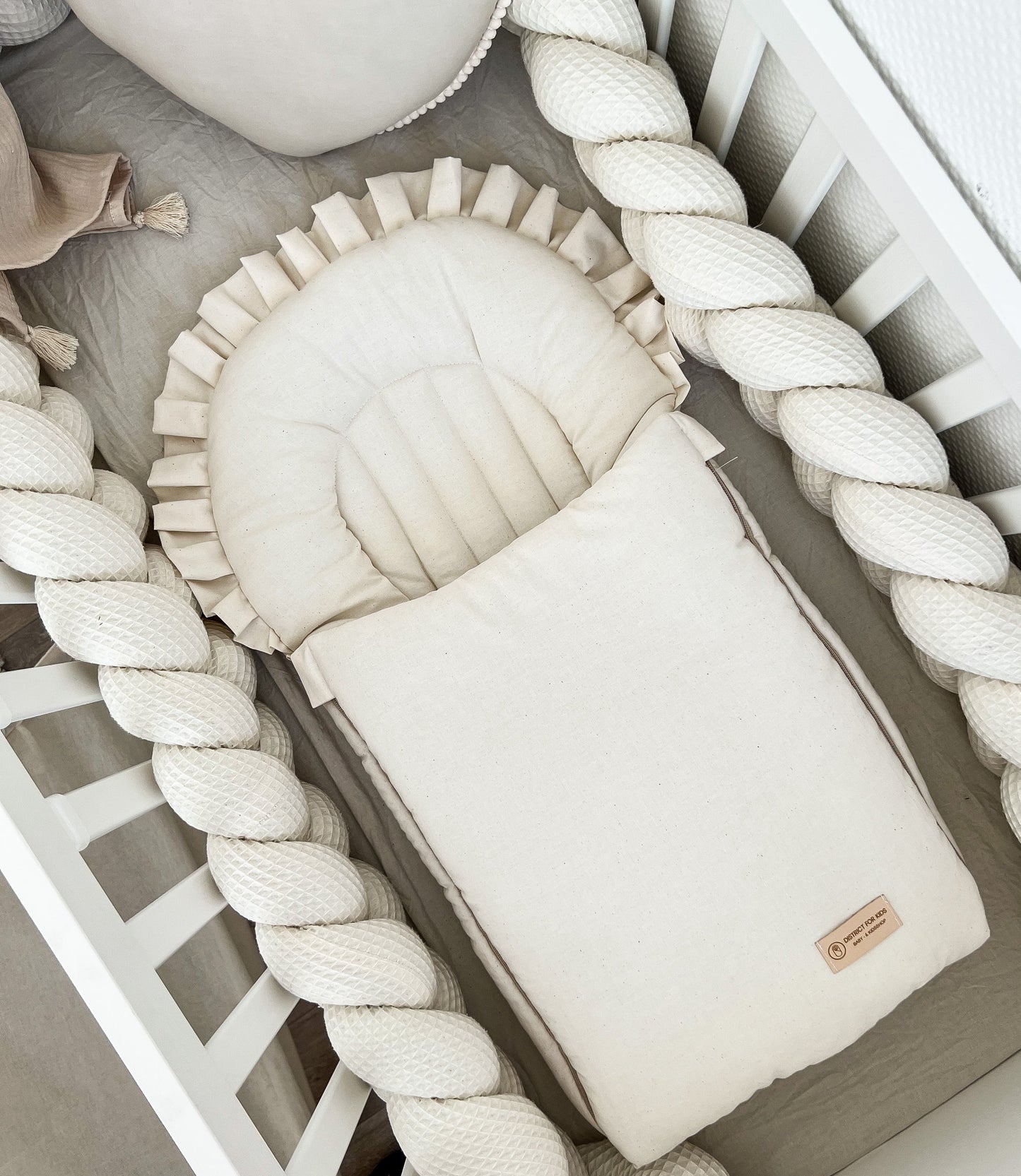 Babyschlafsack DREAMY "Cord" mit Steckkissen // TOG 2.5 CREME - Siliblu Boutique & Atelier