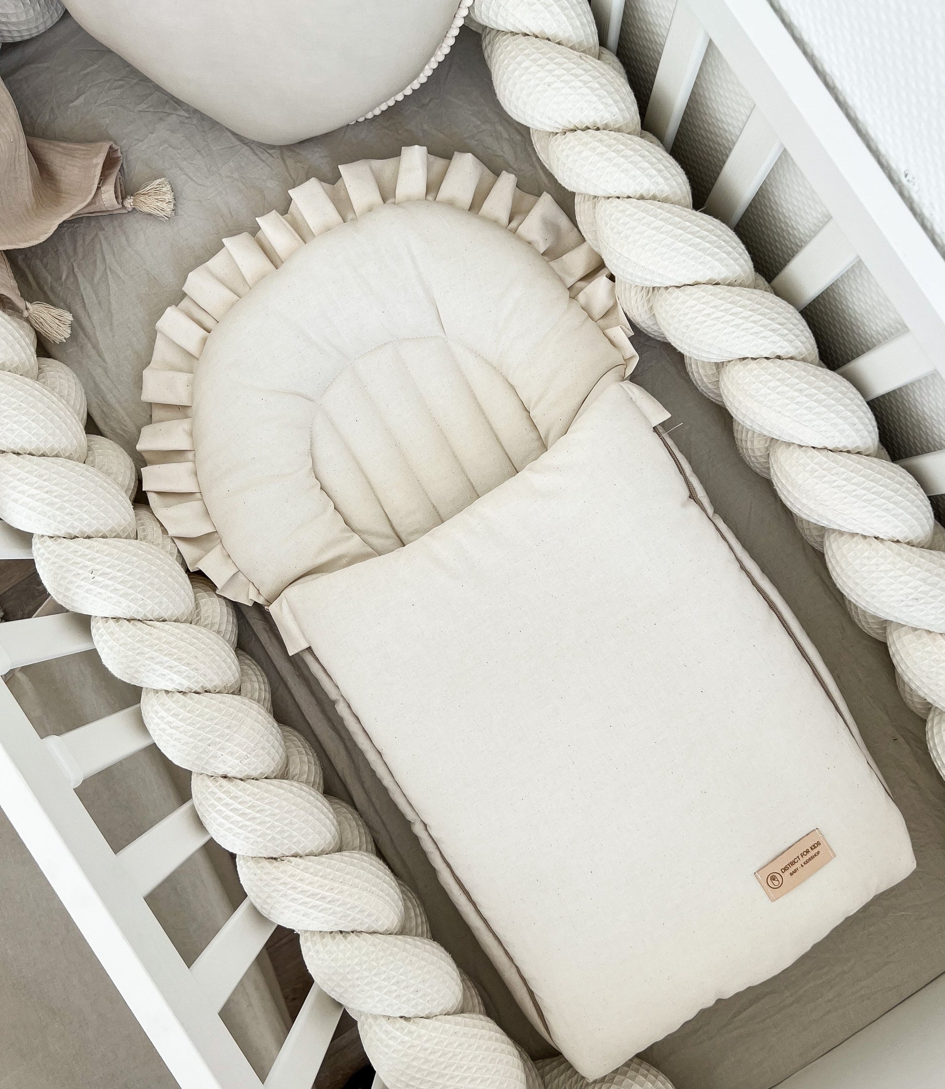 Babyschlafsack DREAMY "Cord" mit Steckkissen // TOG 2.5 CREME - Siliblu Boutique & Atelier