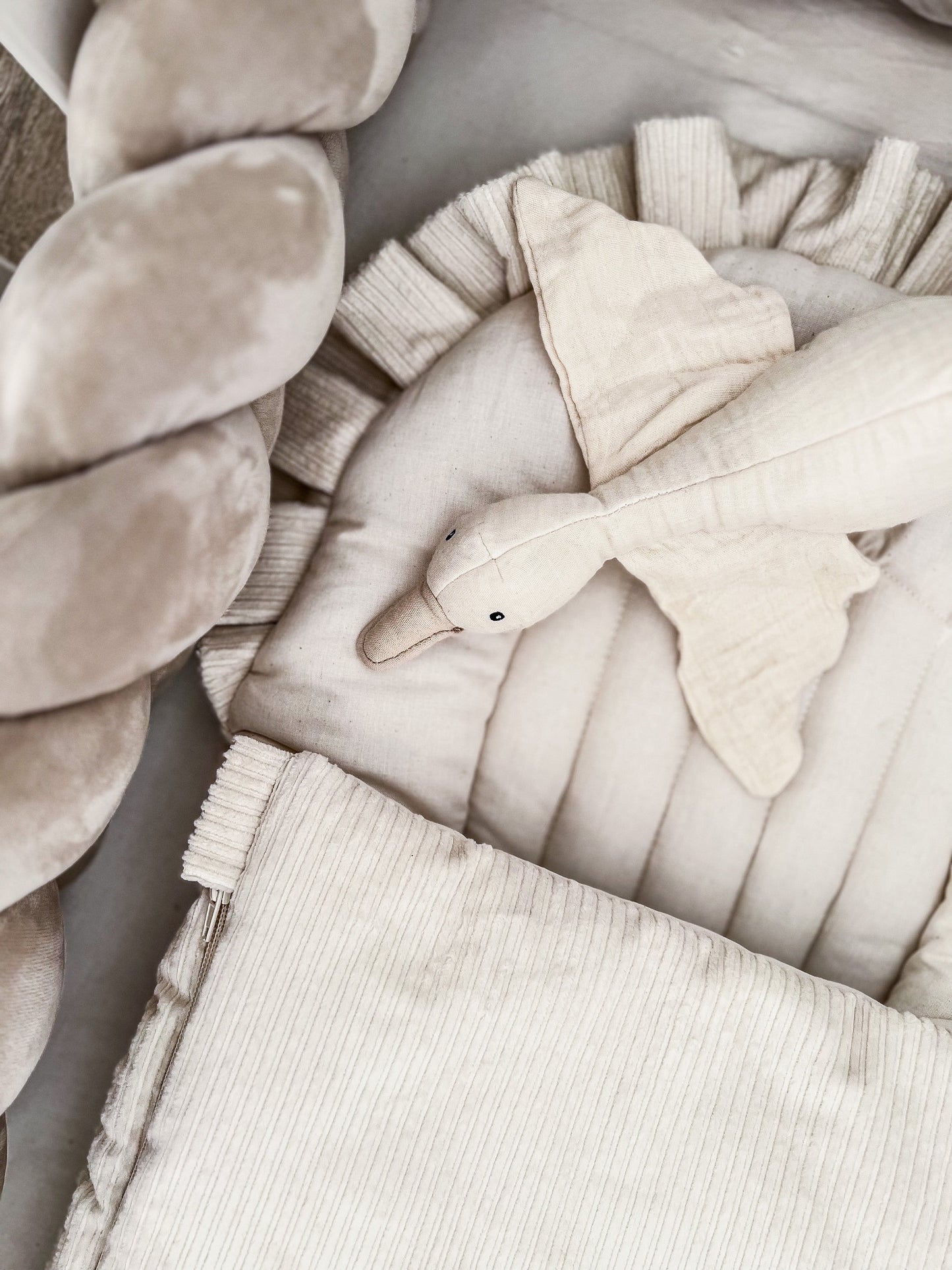 Babyschlafsack DREAMY "Cord" mit Steckkissen // TOG 2.5 CREME - Siliblu Boutique & Atelier