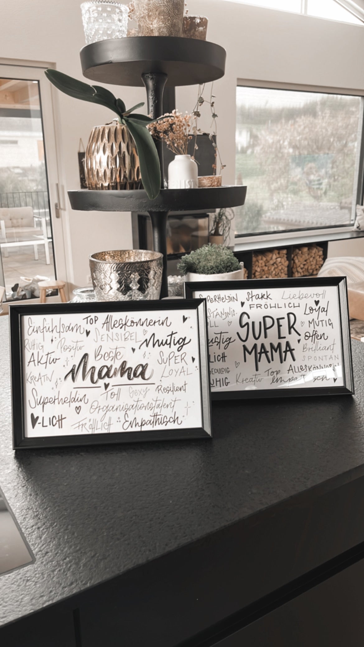 "Beste Mama" Poster inkl. Bilderrahmen - Siliblu Boutique & Atelier