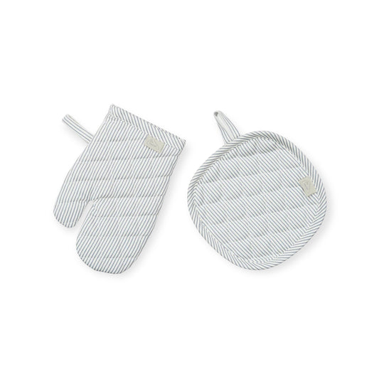 Cam Cam Copenhagen Kinderkochhandschuh und Topflappen "Classic Stripes Blue" - Siliblu Boutique & Atelier