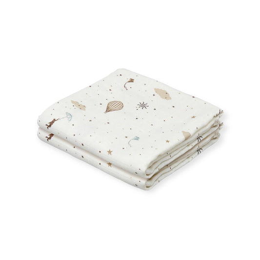 Cam Cam Copenhagen Musselinmulltuch 2er- Set "Dreamland" - Siliblu Boutique & Atelier