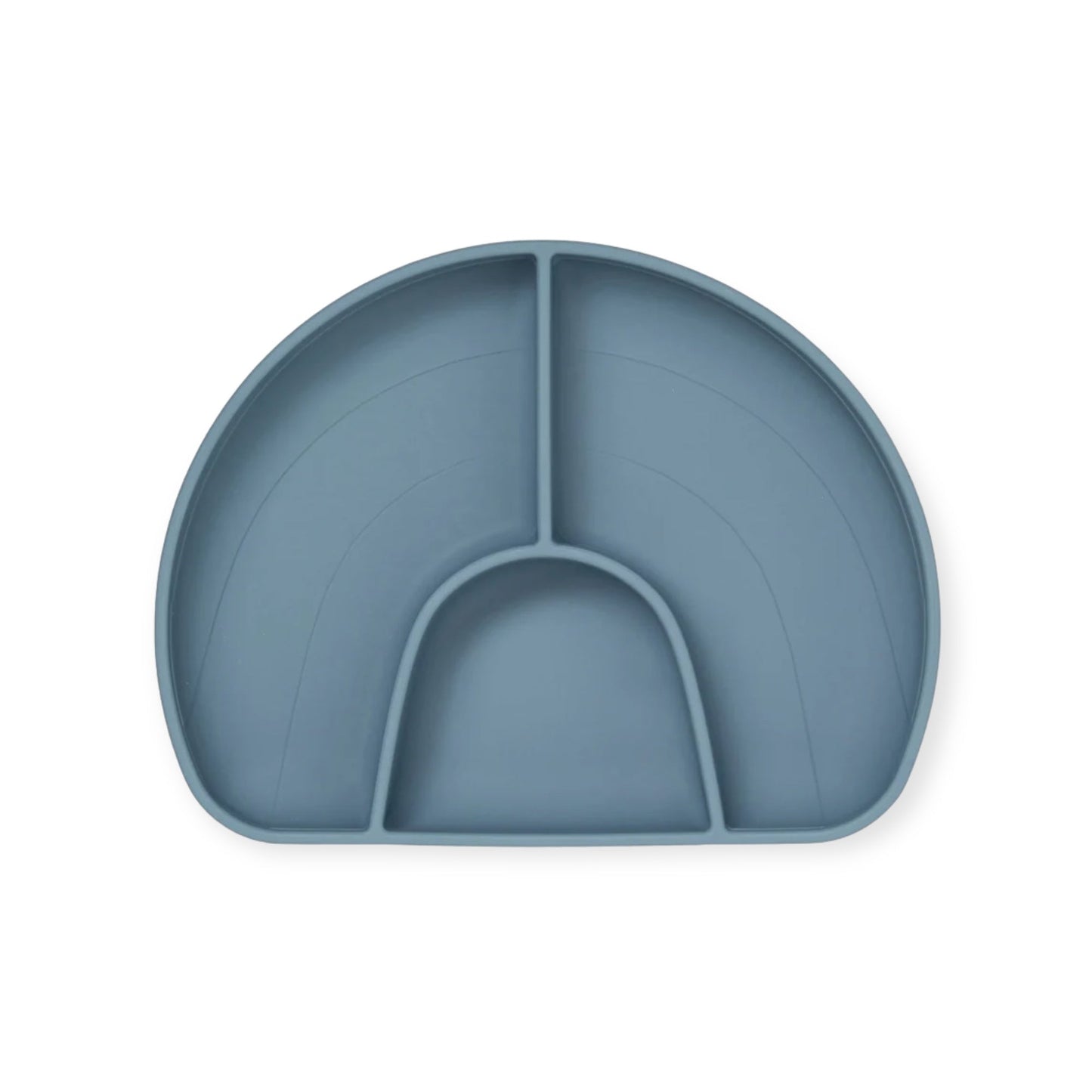 Cam Cam Copenhagen Regenbogenteller mit 3 Fächern "Midnight Blue" - Siliblu Boutique & Atelier