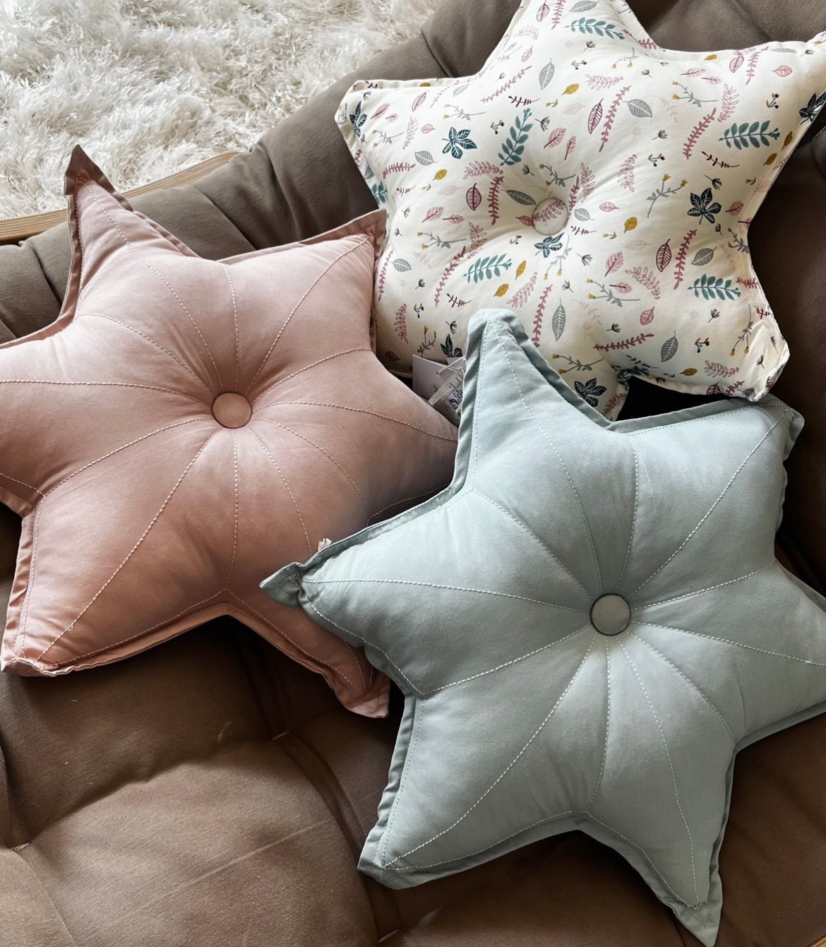 Cam Cam Copenhagen "Sternkissen" Pressed Leaves Rose - Siliblu Boutique & Atelier