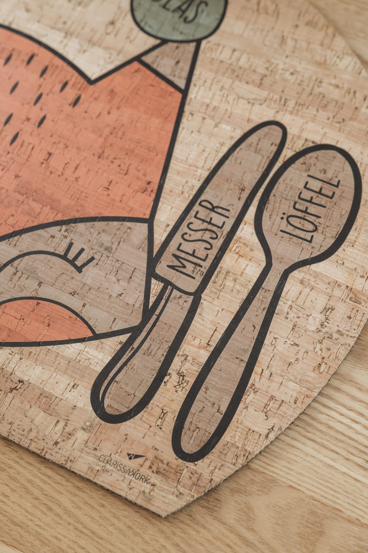 CLARISSAKORK Kindertischset "Dreaming Fox" - Siliblu Boutique & Atelier