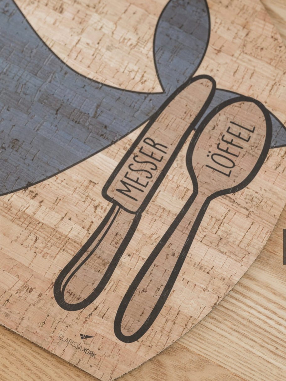 CLARISSAKORK Kindertischset "Singender Wal" - Siliblu Boutique & Atelier