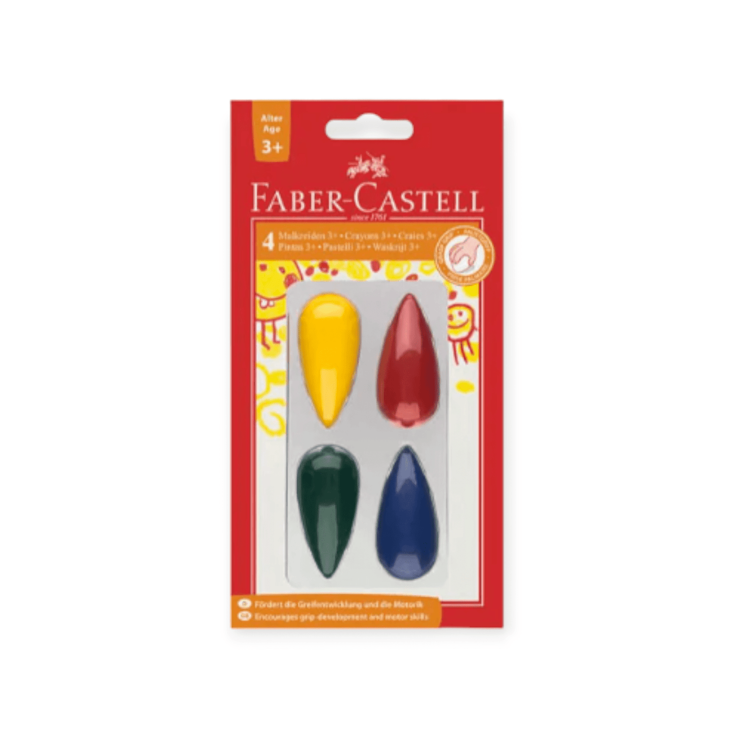 FABER-CASTELL Kreiden Birnen 120405 4 Farben - Siliblu Boutique & Atelier