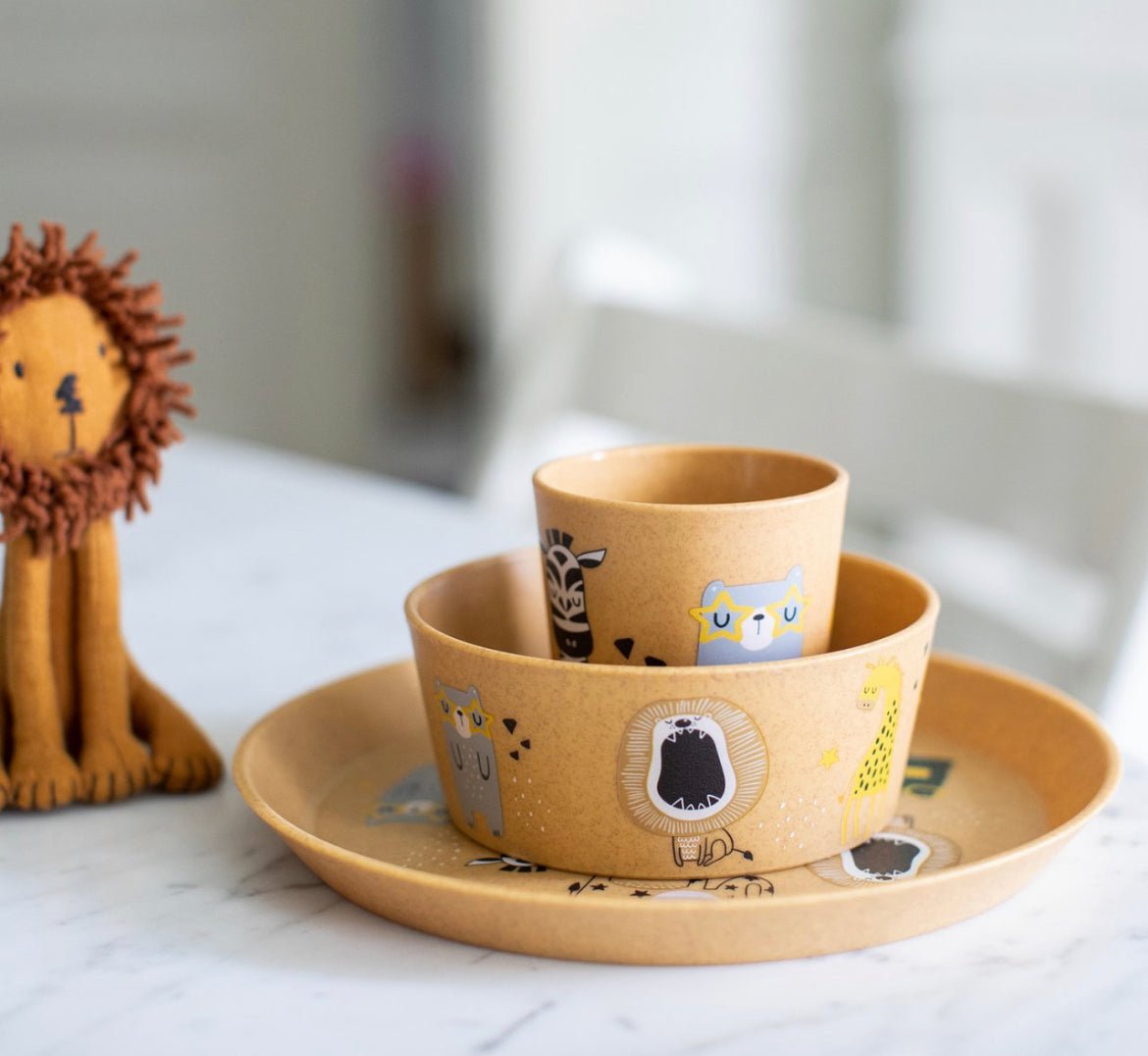 Koziol Kindergeschirr-Set "Bio Circular" Zoo - Siliblu Boutique & Atelier