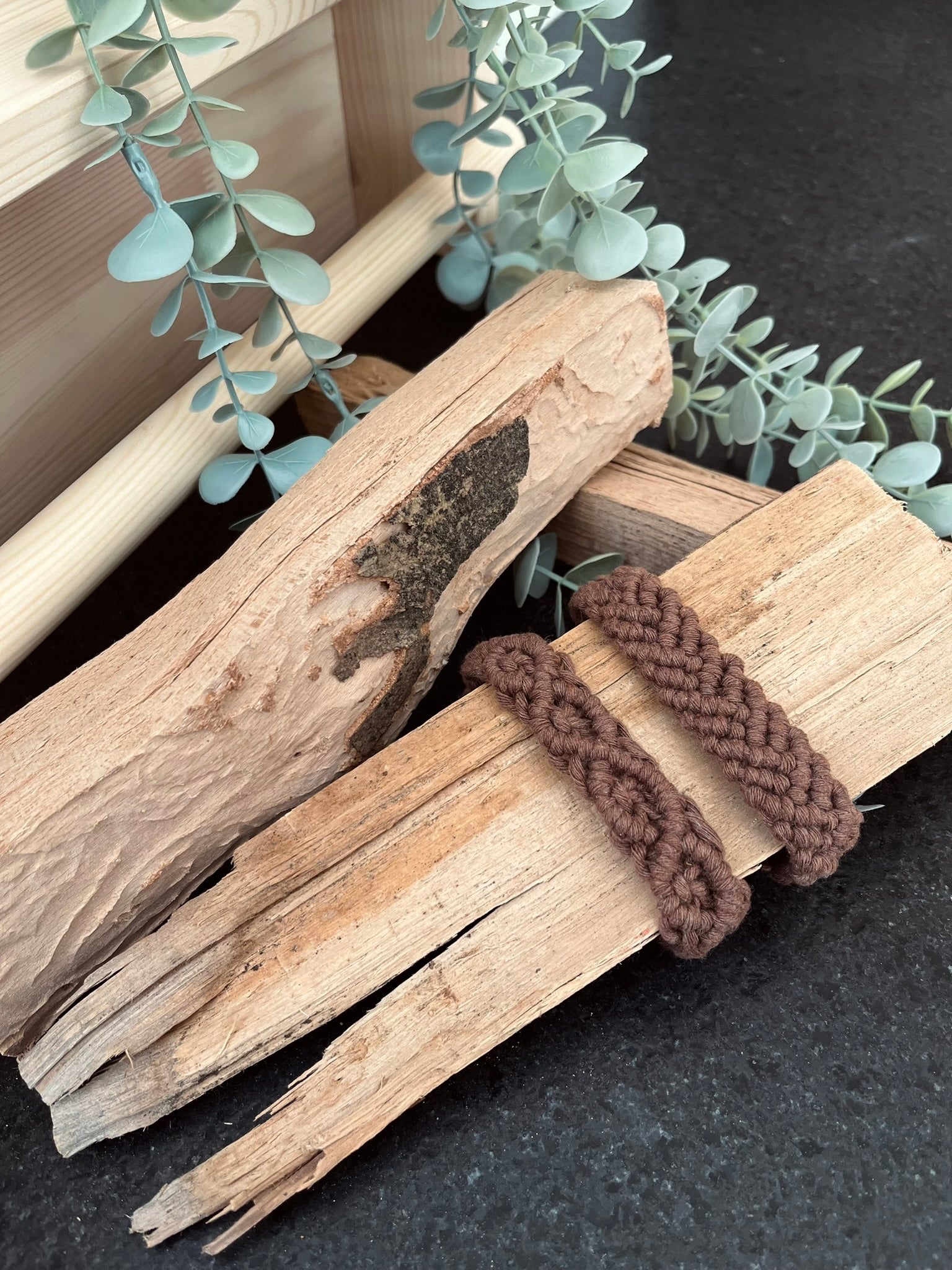 Makramee Schnullerkette "Brown" - Siliblu Boutique & Atelier