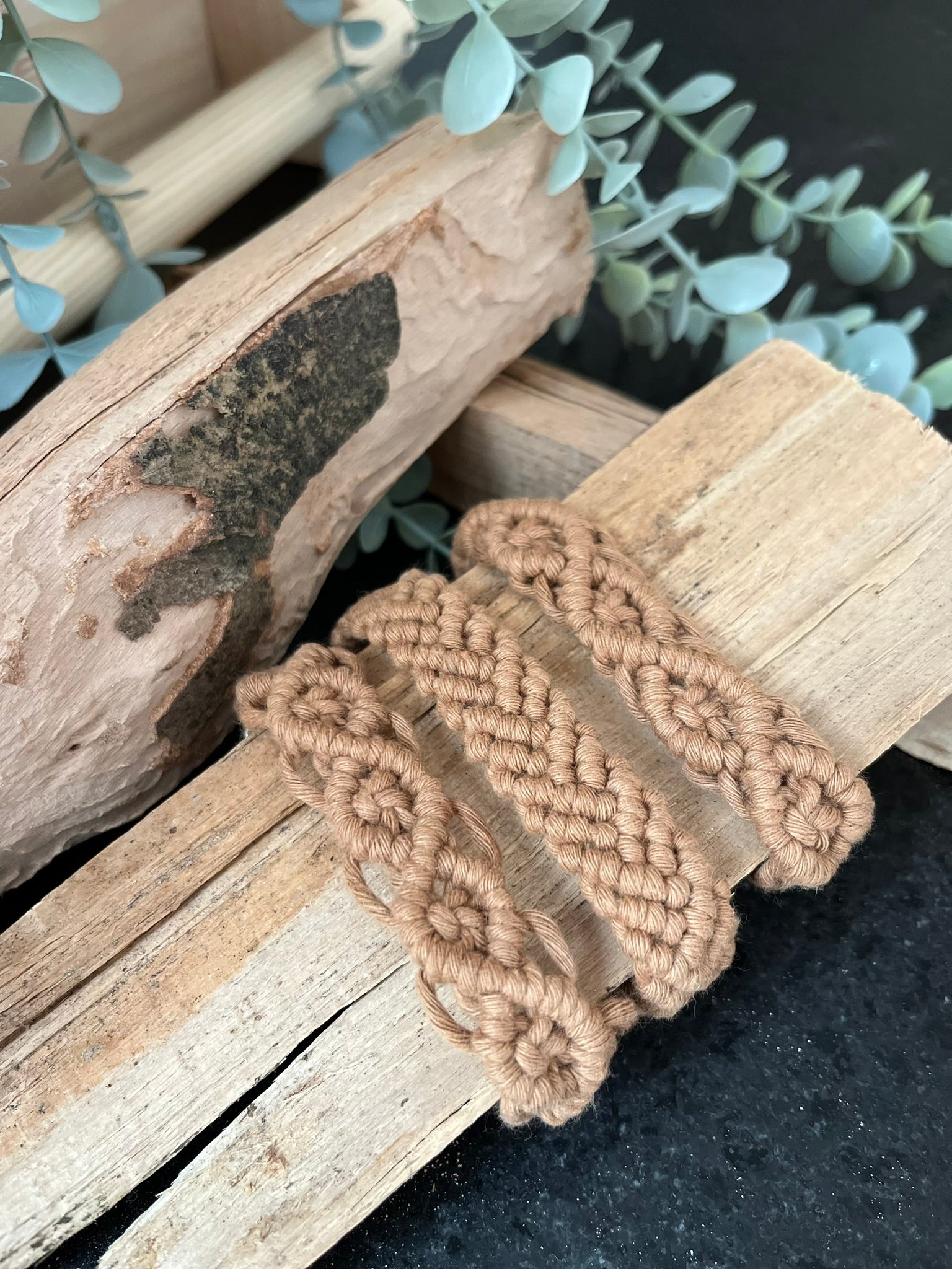 Makramee Schnullerkette "Camel" - Siliblu Boutique & Atelier