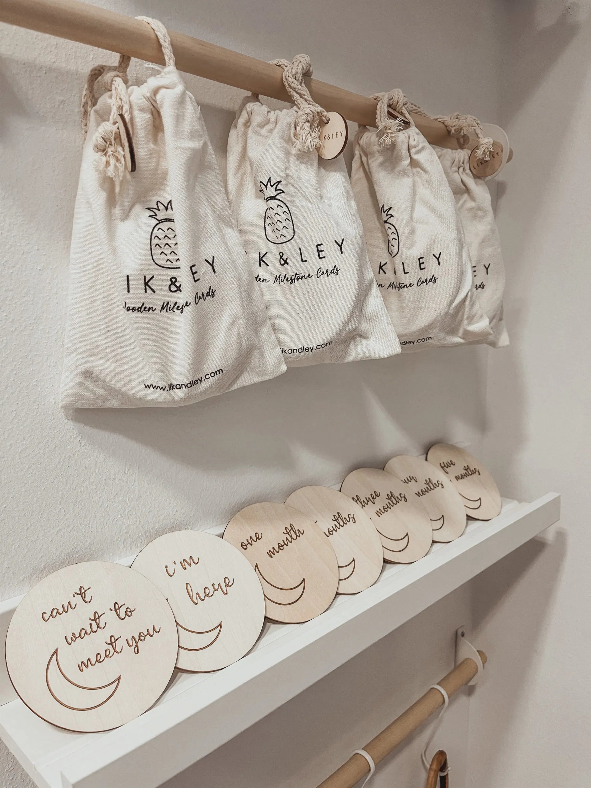 Meilensteinkarten aus Holz - Siliblu Boutique & Atelier