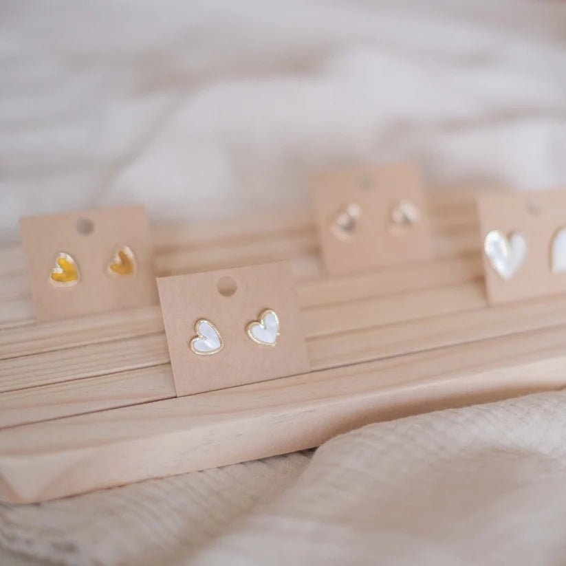 Ohrringe kleines Herz Goldig - Siliblu Boutique & Atelier