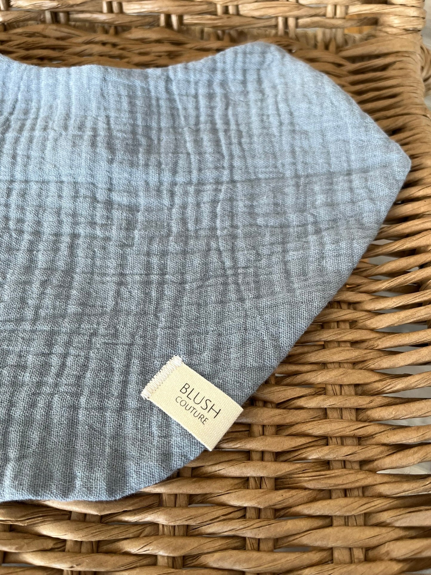 Sabberlatz Onesize Musselin - Light Blue - Siliblu Boutique & Atelier